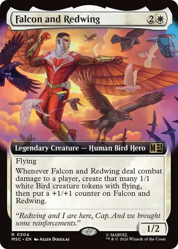 Falcon and Redwing (Extended Art) [Marvel Super Heroes Commander]