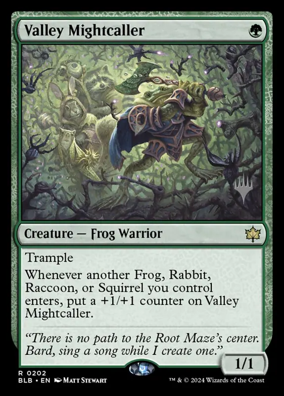 Valley Mightcaller [Bloomburrow Promos]