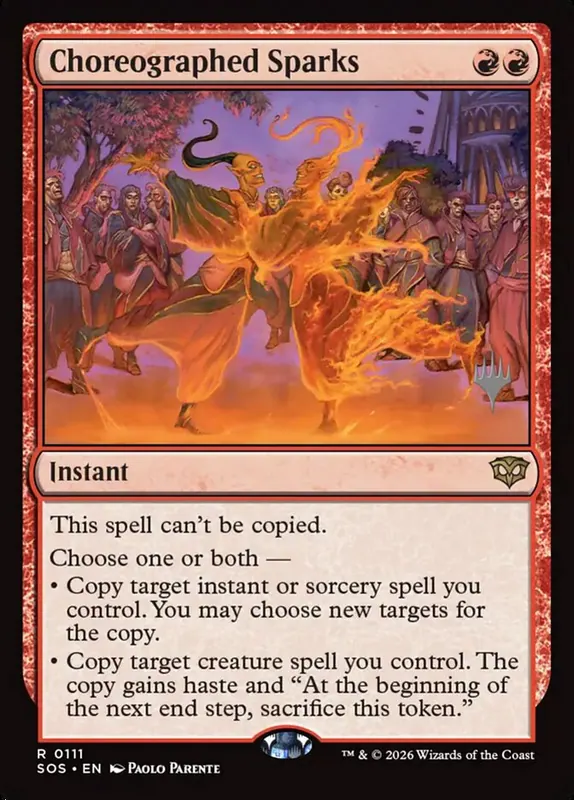 Choreographed Sparks [Secrets of Strixhaven Promos]