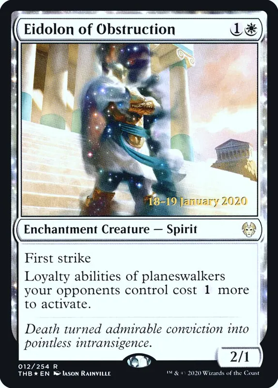 Eidolon of Obstruction [Theros Beyond Death Promos]