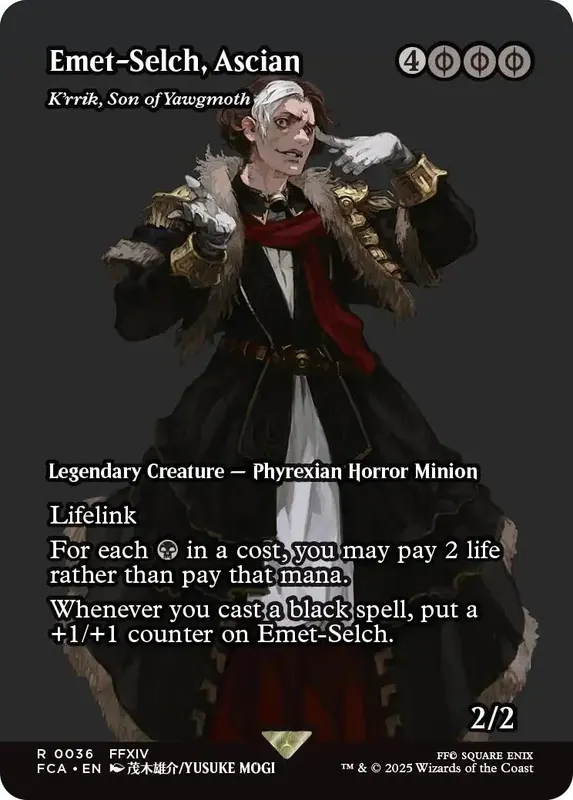Emet-Selch, Ascian - K'rrik, Son of Yawgmoth (Showcase) [FINAL FANTASY : Through the Ages]