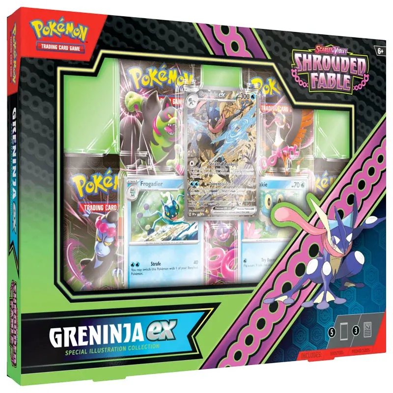 Pokémon - Scarlet & Violet - Shrouded Fable - Kingdra ex/Greninja ex Special Illustration Collection - Ingles