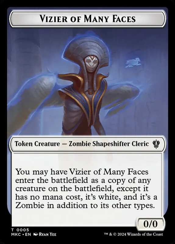 Vizier of Many Faces [Murders at Karlov Manor Commander Tokens]
