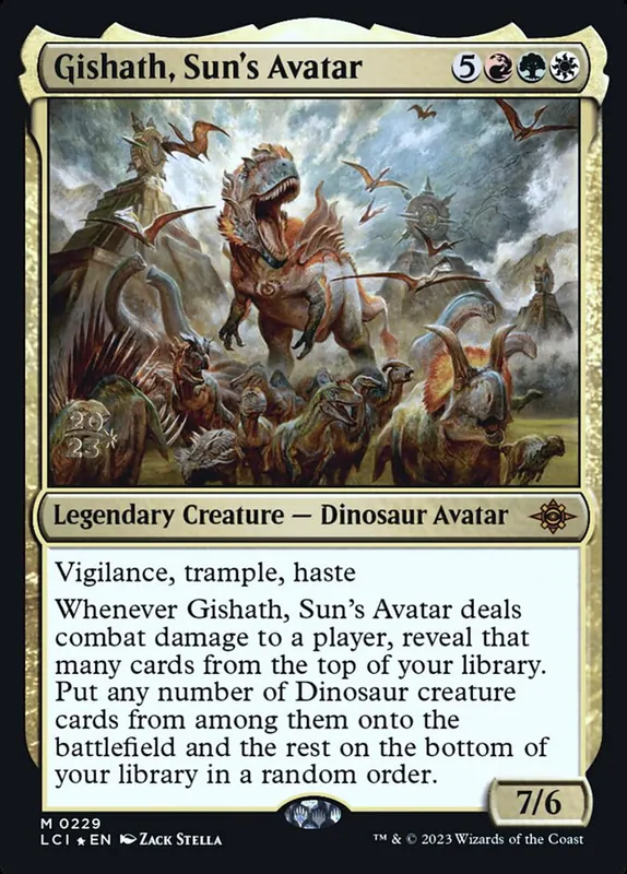Gishath, Sun's Avatar [The Lost Caverns of Ixalan Promos]