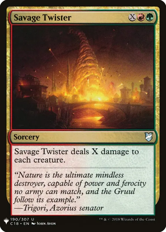 Savage Twister [The List]