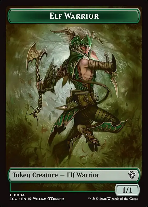 Elf Warrior [Lorwyn Eclipsed Commander Tokens]