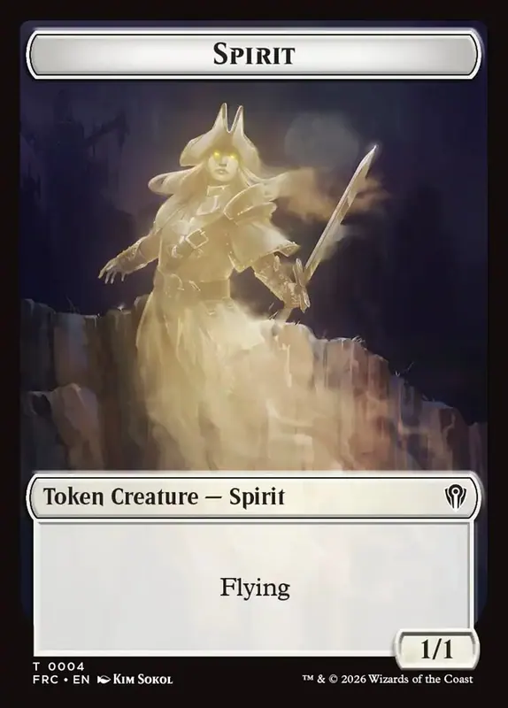 Spirit [Reality Fracture Commander Tokens]