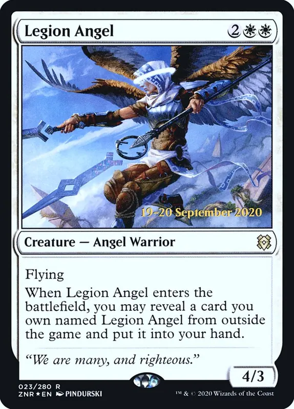Legion Angel [Zendikar Rising Promos]