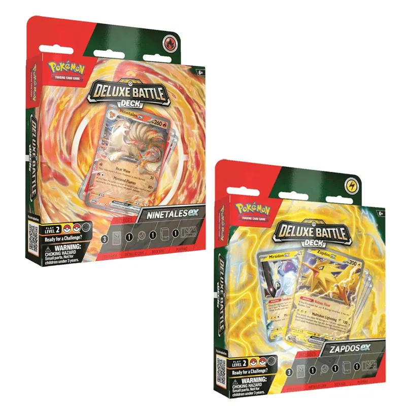 Pokémon Deluxe Battle Deck Zapdos Ex / Ninetales Ex - Español