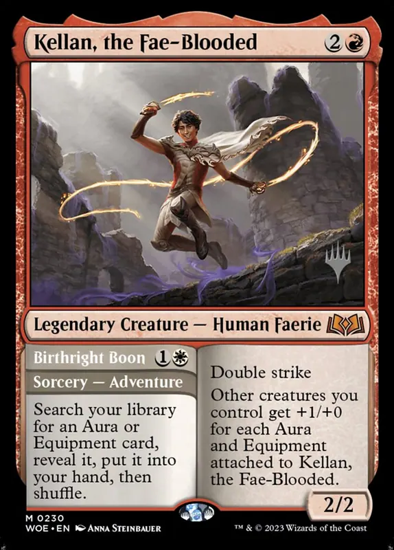 Kellan, the Fae-Blooded // Birthright Boon [Wilds of Eldraine Promos]