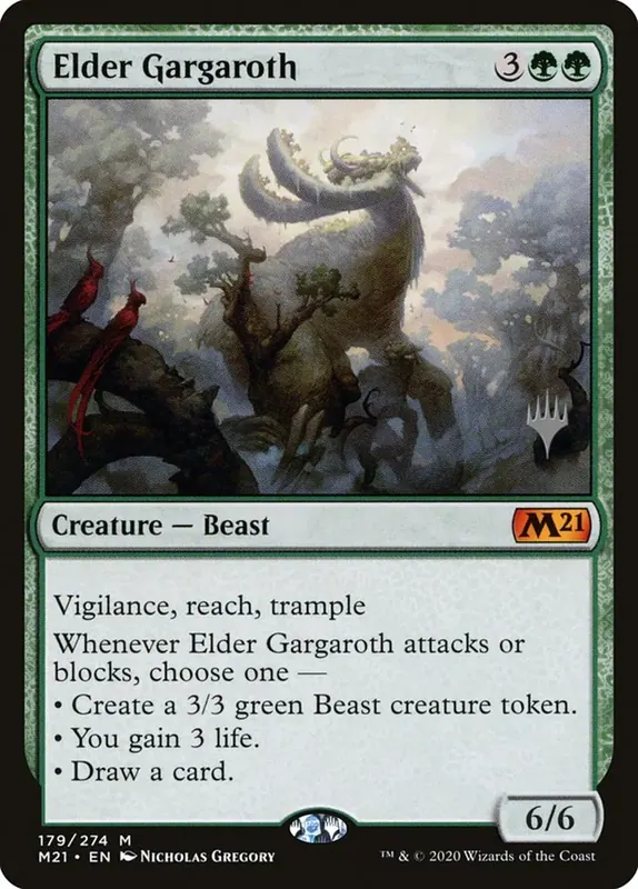 Elder Gargaroth (Promo Pack) [Core Set 2021 Promos] - Español