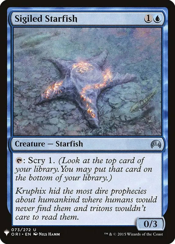 Sigiled Starfish [The List]