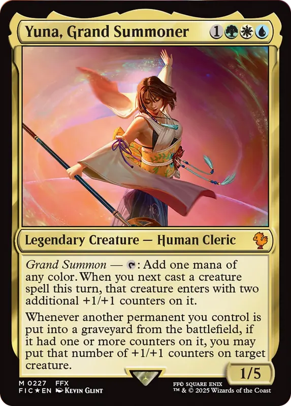 Yuna, Grand Summoner (Surge Foil) [FINAL FANTASY Commander]