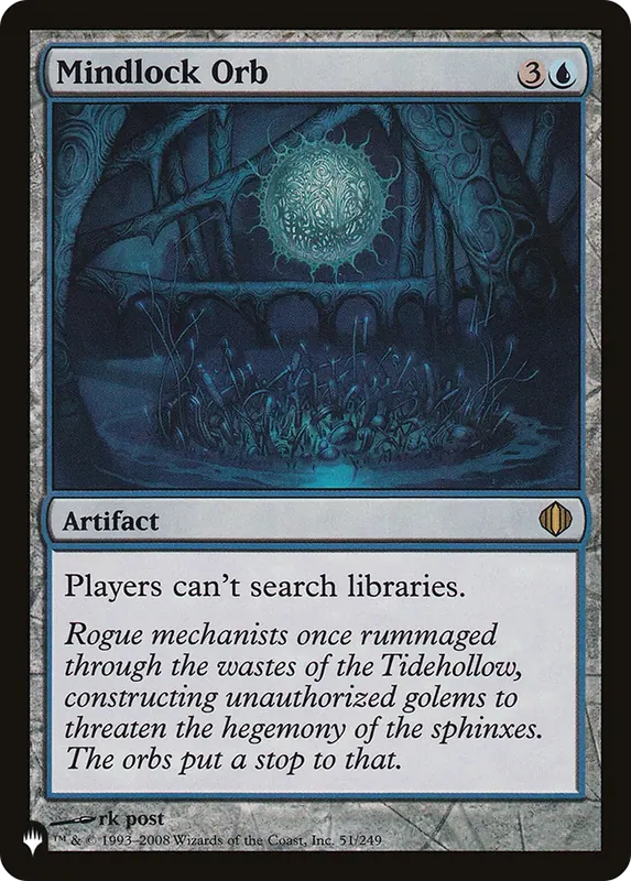 Mindlock Orb [The List]