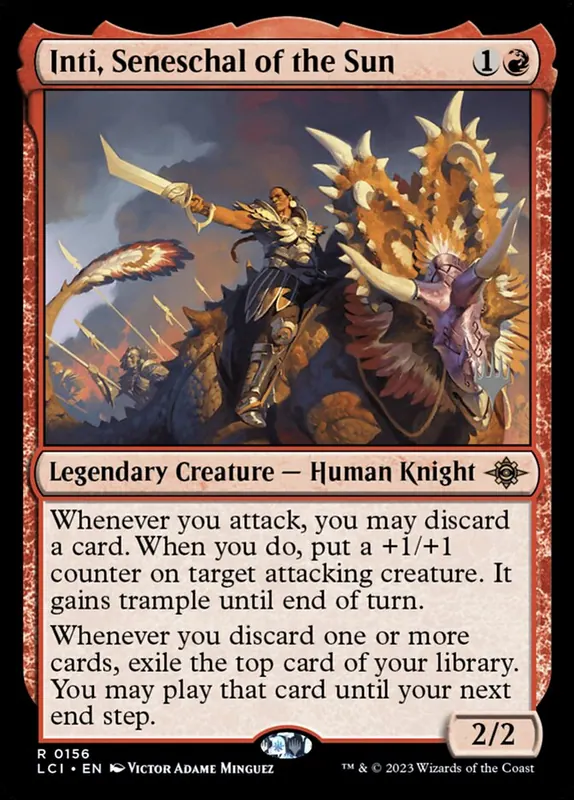 Inti, Seneschal of the Sun [The Lost Caverns of Ixalan Promos]