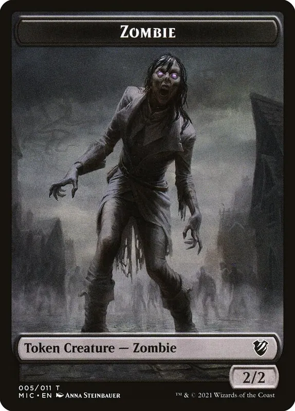 Zombie [Midnight Hunt Commander Tokens]
