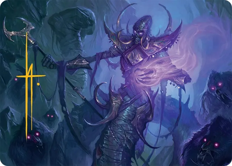 Sidisi, Regent of the Mire Art Card (14/54) (Gold-Stamped Signature) [Tarkir: Dragonstorm Art Series]