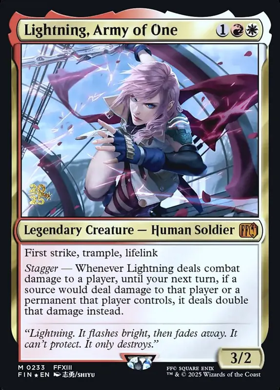 Lightning, Army of One [Final Fantasy Promos]