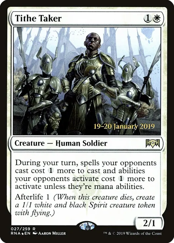 Tithe Taker [Ravnica Allegiance Promos]