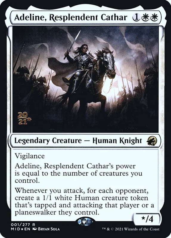 Adeline, Resplendent Cathar [Innistrad: Midnight Hunt Promos]