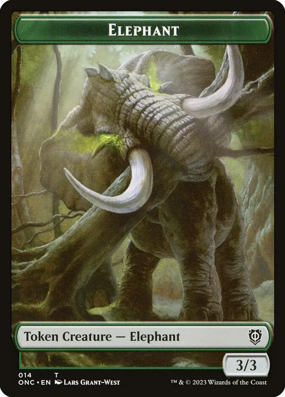 Elephant [Phyrexia: All Will Be One Commander Tokens]