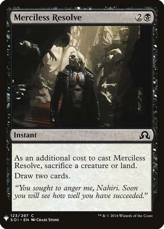 Merciless Resolve [The List]