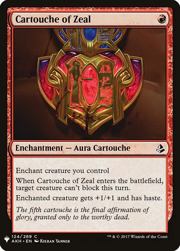 Cartouche of Zeal [The List]