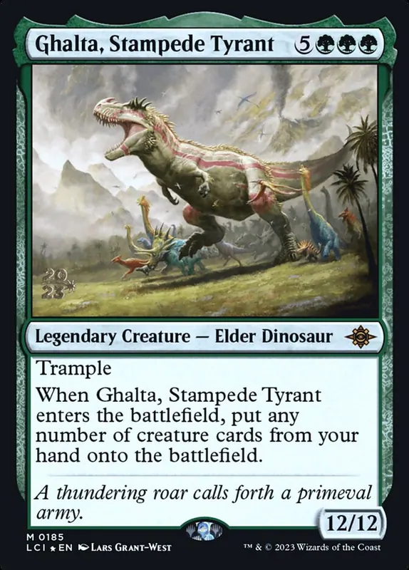 Ghalta, Stampede Tyrant [The Lost Caverns of Ixalan Promos]