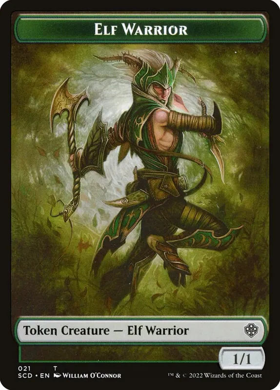 Elf Warrior [Starter Commander Deck Tokens]