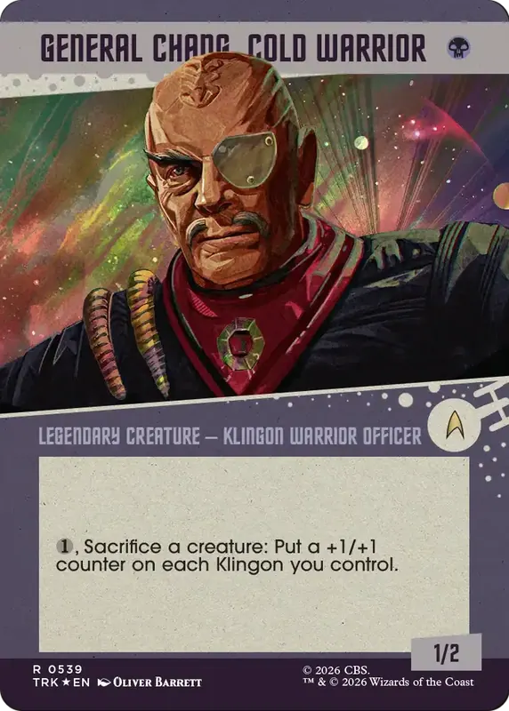 General Chang, Cold Warrior (0539) (Showcase Surge Foil) [Star Trek]