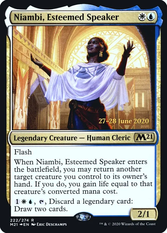Niambi, Esteemed Speaker [Core Set 2021 Promos]