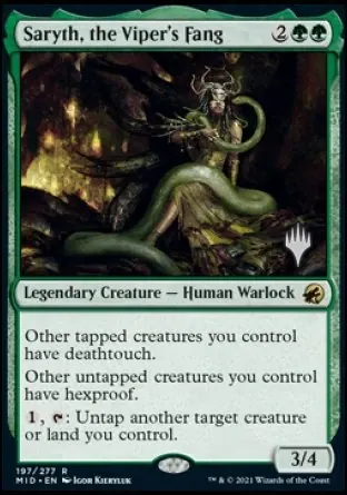Saryth, the Viper's Fang (Promo Pack) [Innistrad: Midnight Hunt Promos] - Español