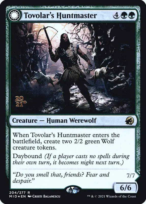 Tovolar's Huntmaster // Tovolar's Packleader [Innistrad: Midnight Hunt Promos]