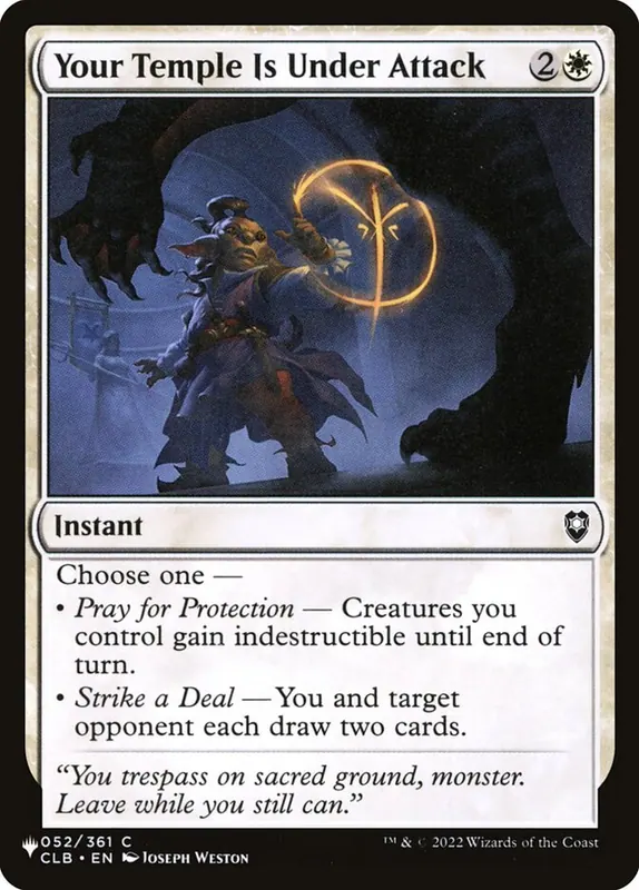 Your Temple Is Under Attack [The List]