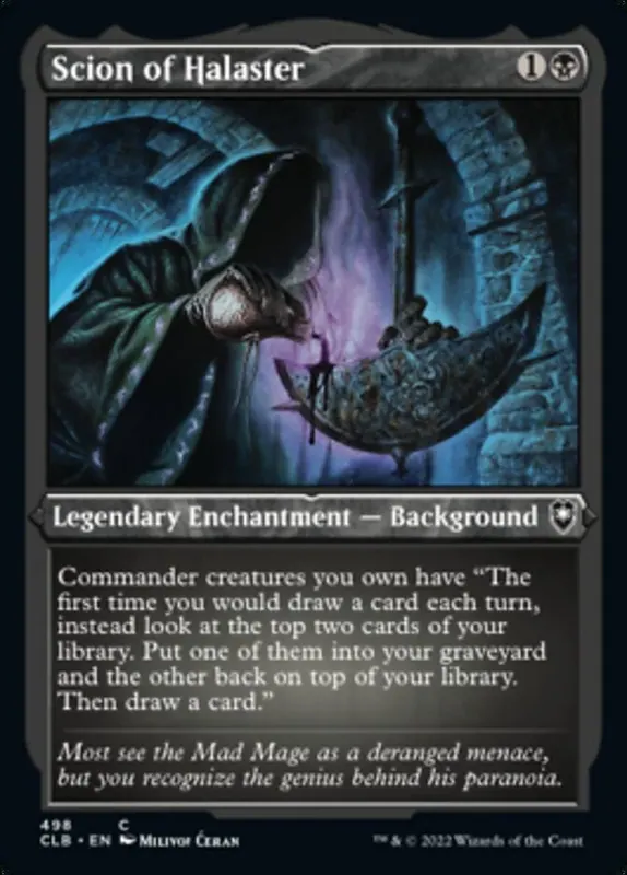 Scion of Halaster (Foil Etched) [Commander Legends: Battle for Baldur's Gate]