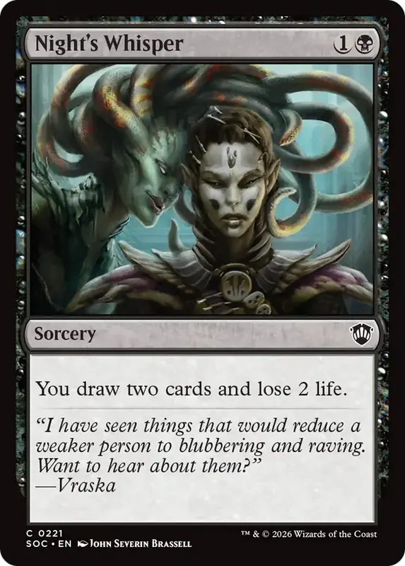 Night's Whisper [Secrets of Strixhaven Commander]