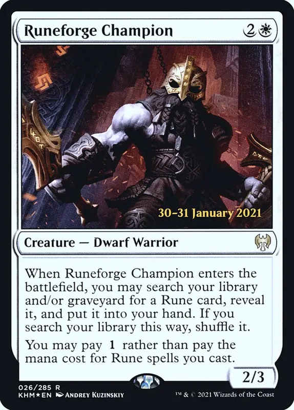 Runeforge Champion [Kaldheim Promos]