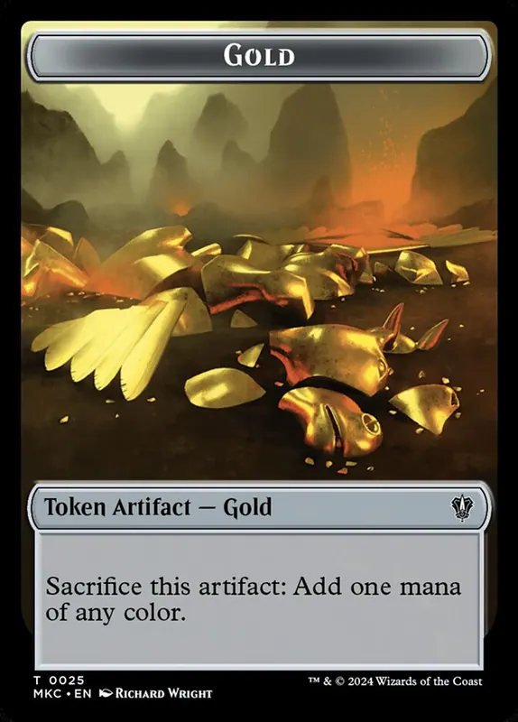 Gold [Murders at Karlov Manor Commander Tokens]