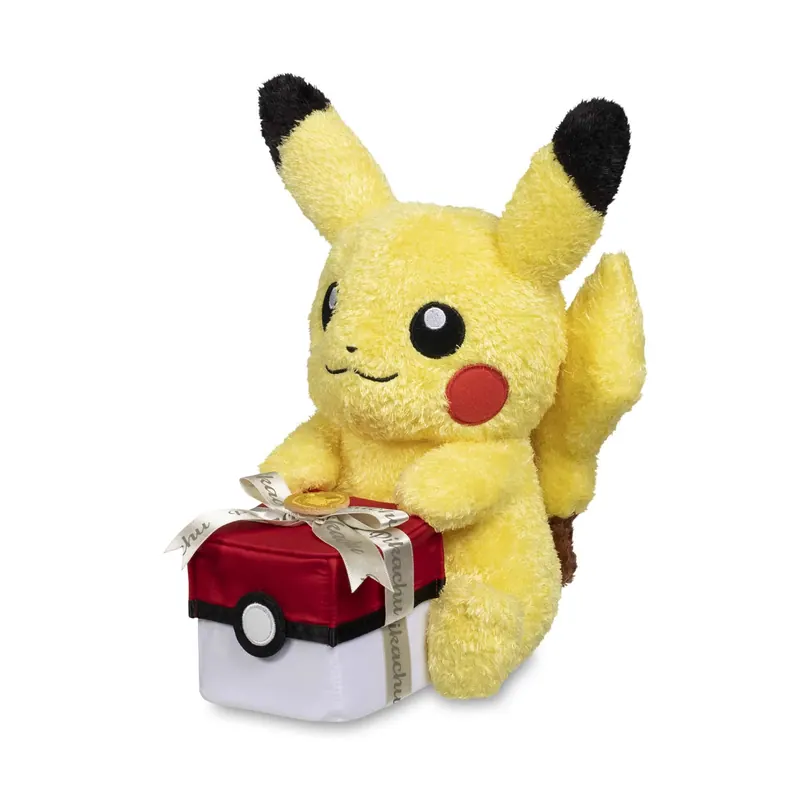 Pikachu With Gift Box Plush