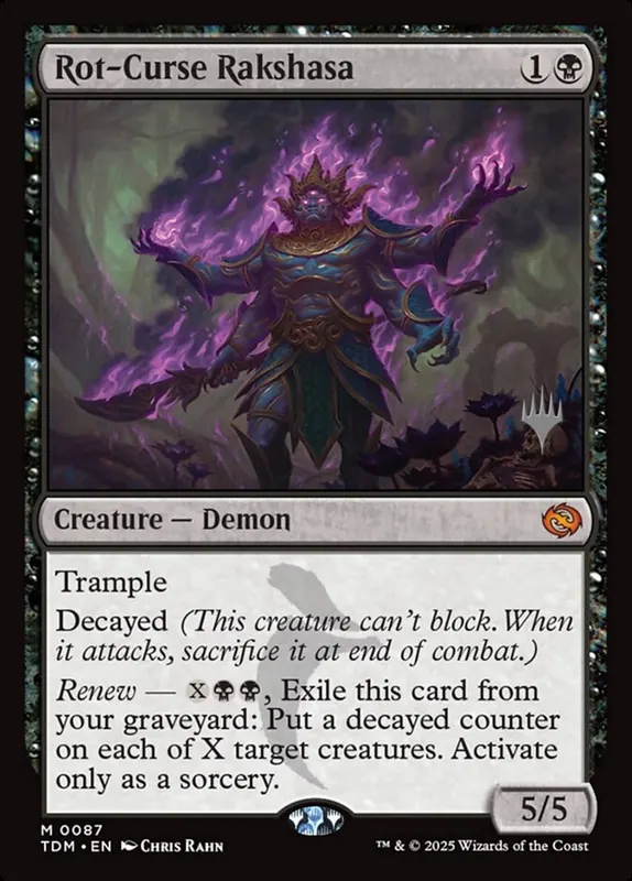 Rot-Curse Rakshasa [Tarkir: Dragonstorm Promos]