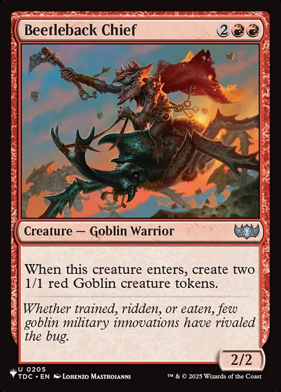 Beetleback Chief [The List]