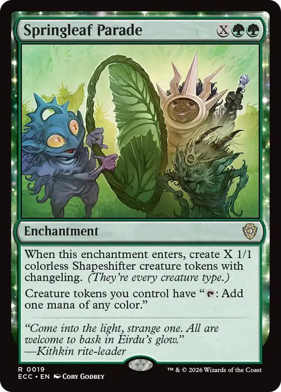 Springleaf Parade [Lorwyn Eclipsed Commander]