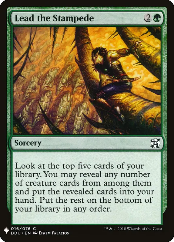 Lead the Stampede [The List]