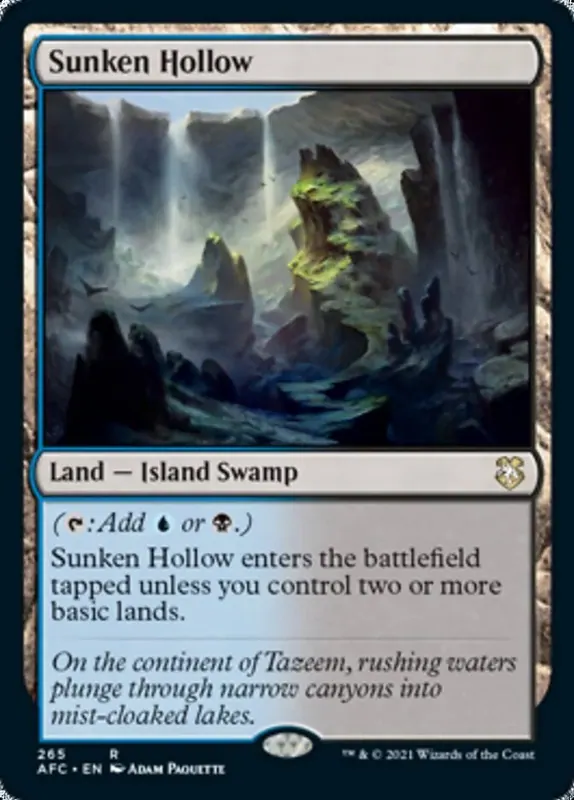 Sunken Hollow - Español [Dungeons & Dragons: Adventures in the Forgotten Realms Commander]