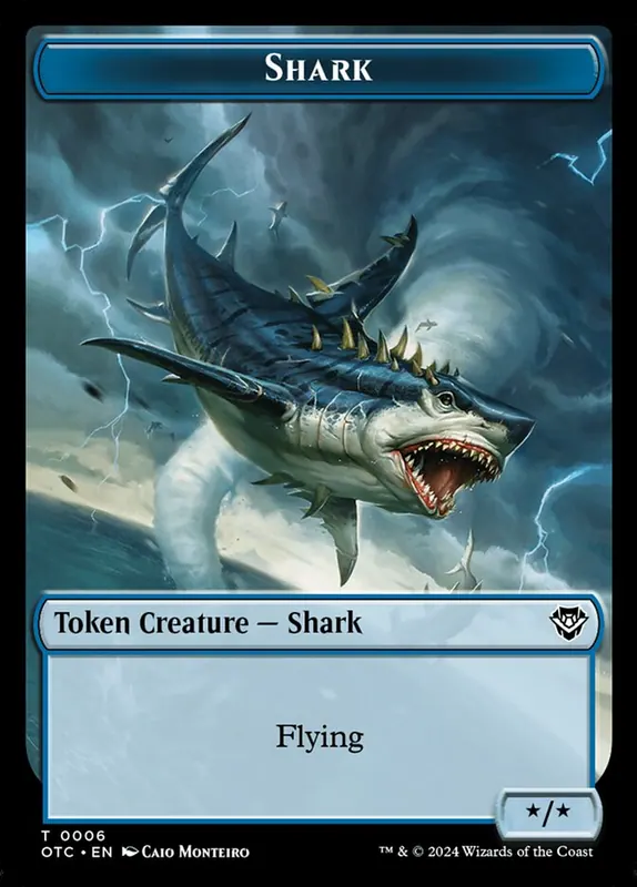 Shark [Outlaws of Thunder Junction Commander Tokens]