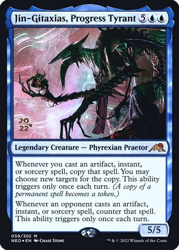Jin-Gitaxias, Progress Tyrant [Kamigawa: Neon Dynasty Promos]