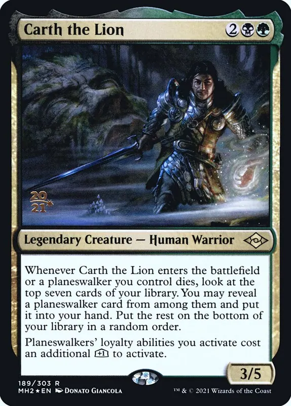 Carth the Lion [Modern Horizons 2 Promos]