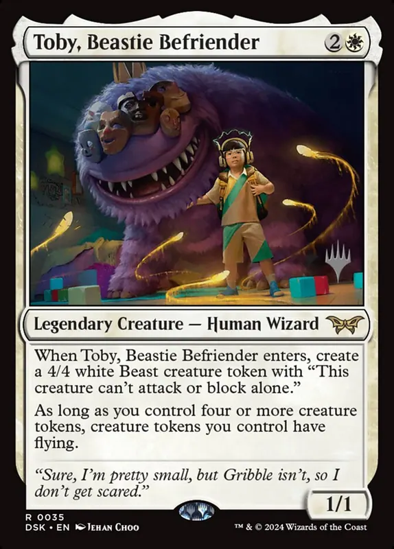 Toby, Beastie Befriender [Duskmourn: House of Horror Promos]