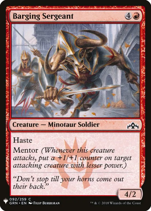 Barging Sergeant [The List]