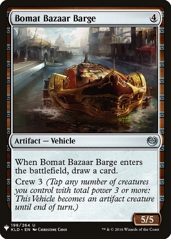 Bomat Bazaar Barge [The List]